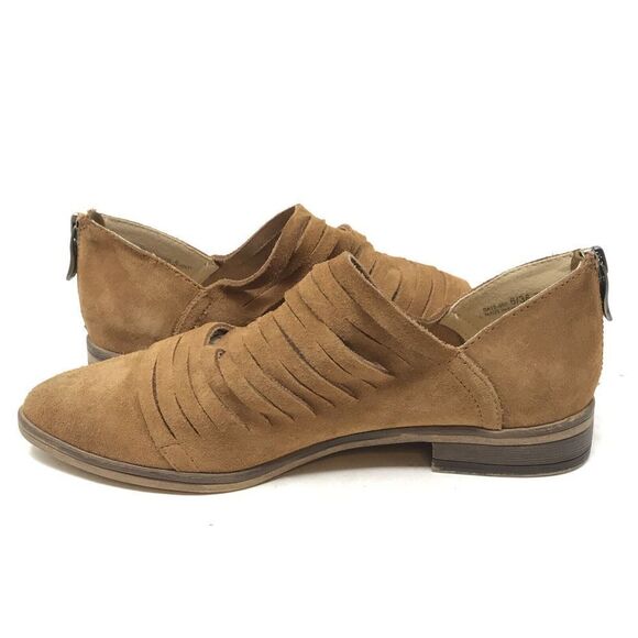 Chinese Laundry Womens Size 6 Cognac Brown Slip On Ankle Booties Boot Boho Shies - Picture 5 of 8